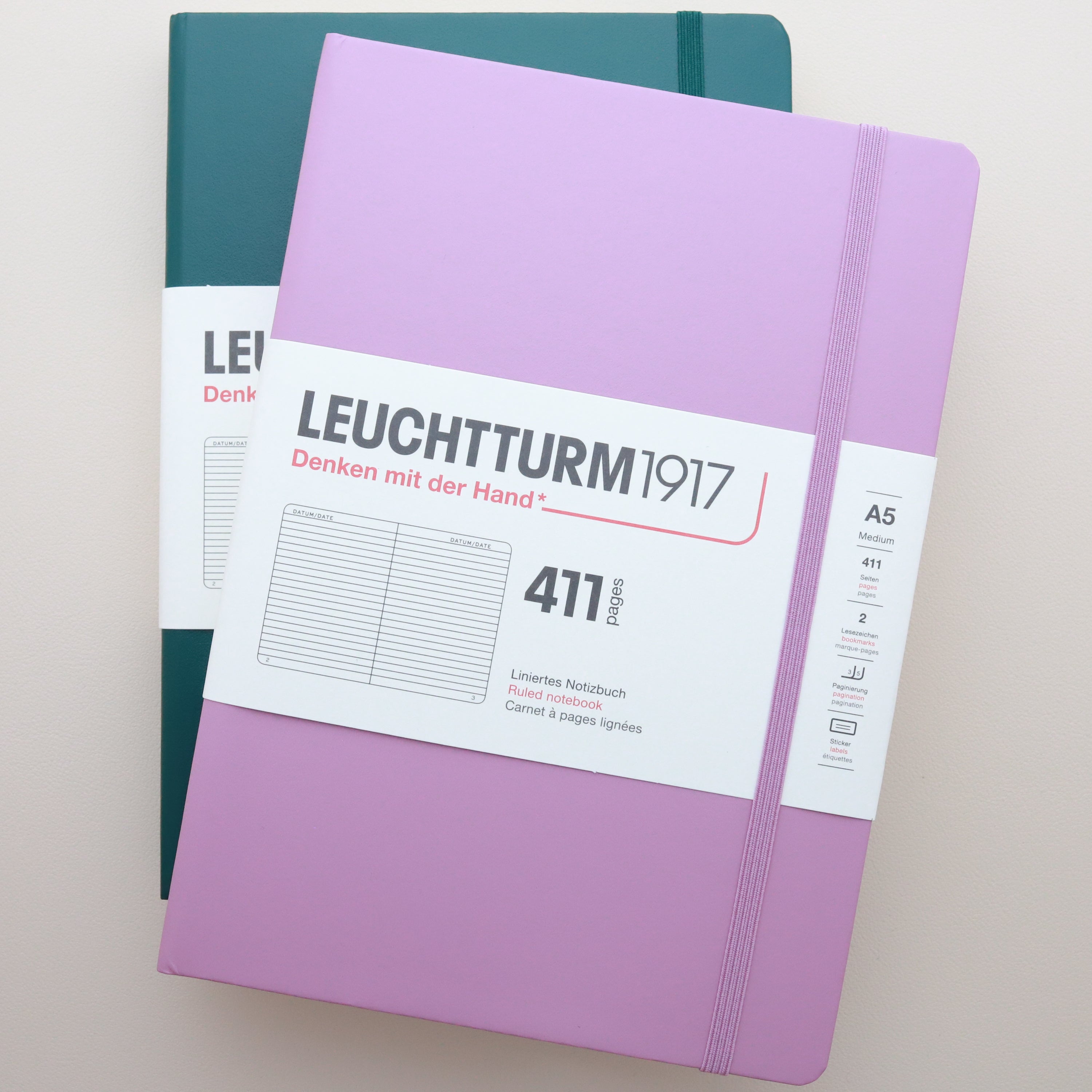 Leuchtturm Hardcover 411P Ruled Notebook