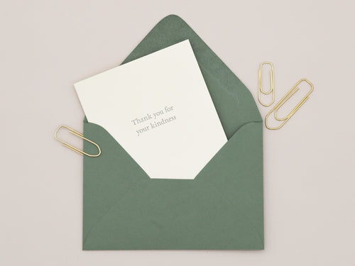 Thank You for Your Kindness Greeting Card