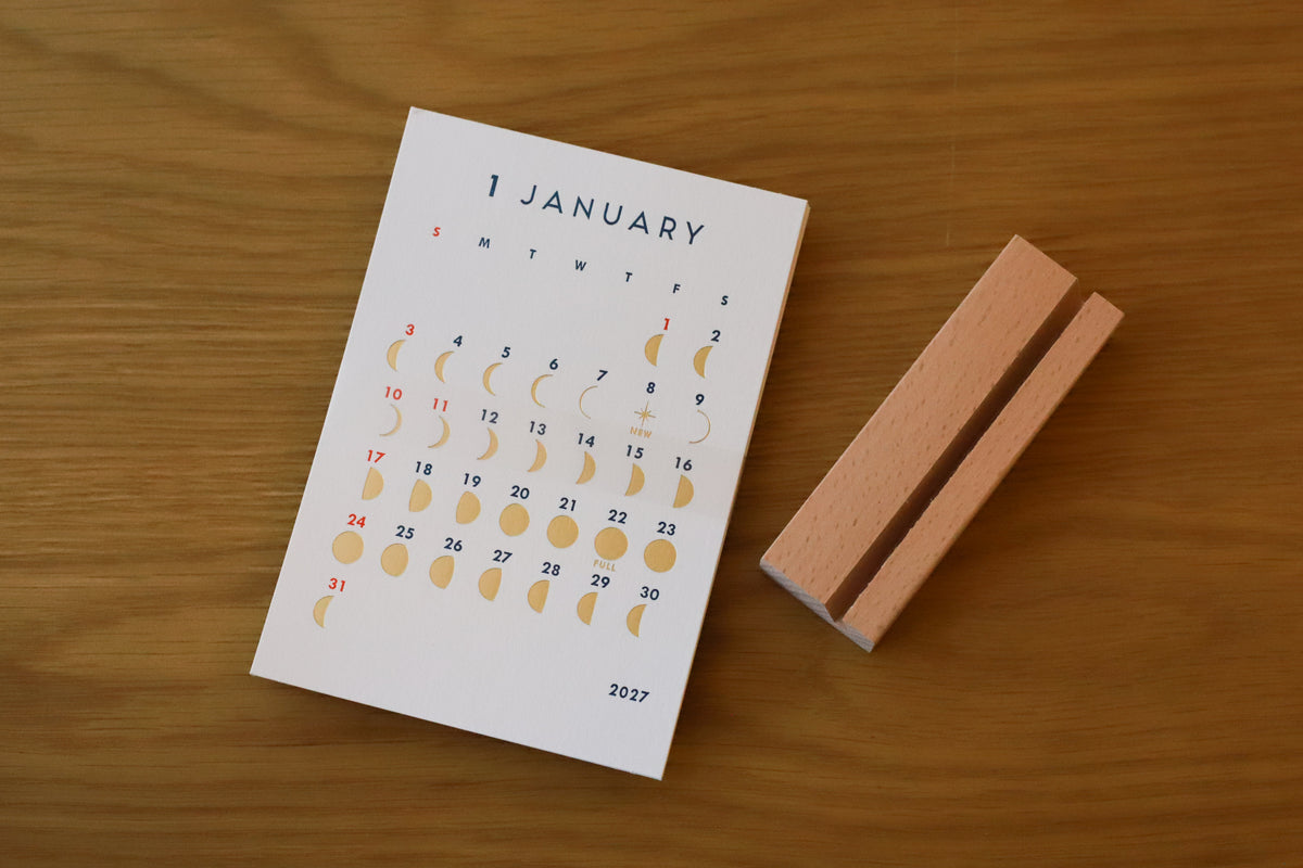 Greeting Life Moon Phase Calendar 2027