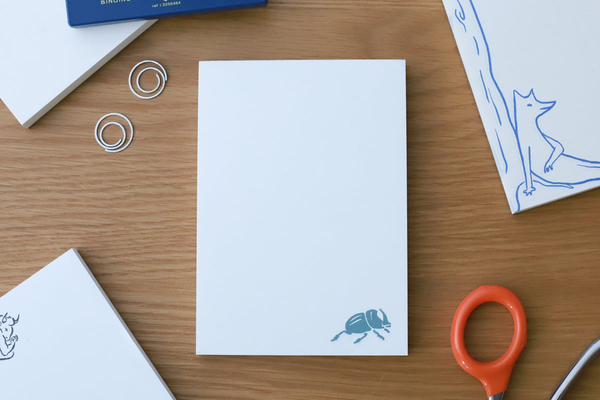 Goods for the Study Rhinoceros Beetle Notepad