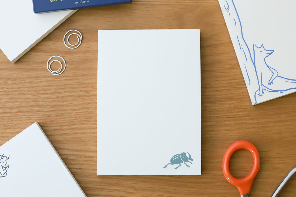 Goods for the Study Rhinoceros Beetle Notepad