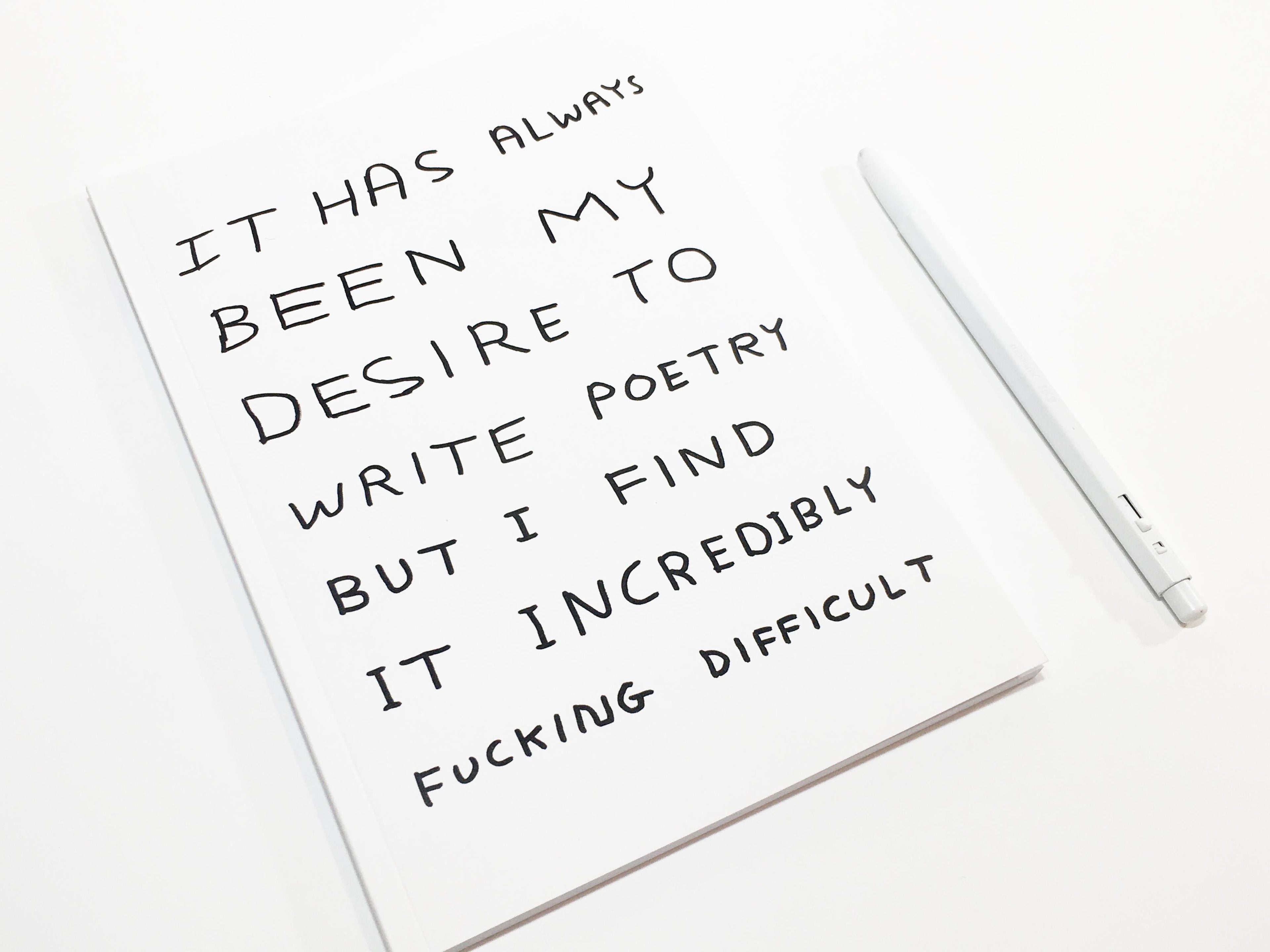 Poetry is Difficult Notebook