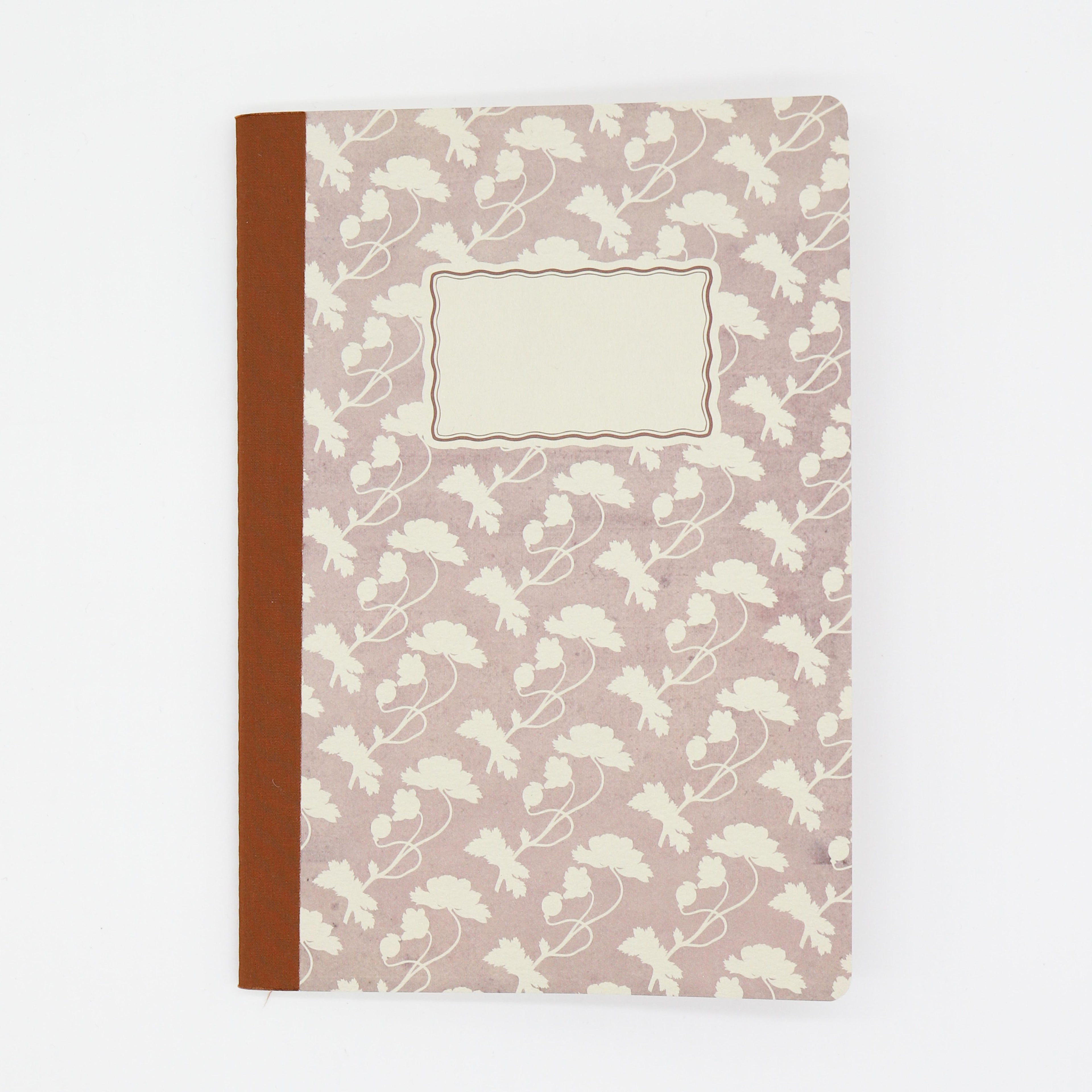 Vintage Poppy Floral Notebook