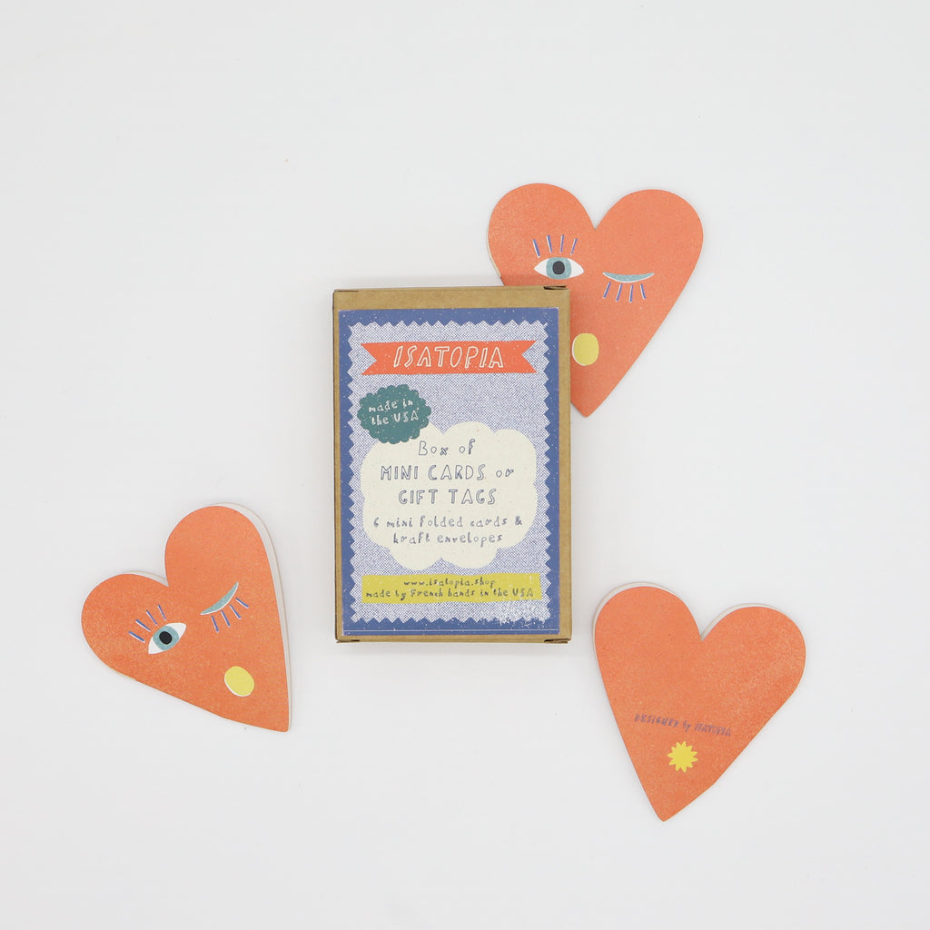 Winking Heart Cards