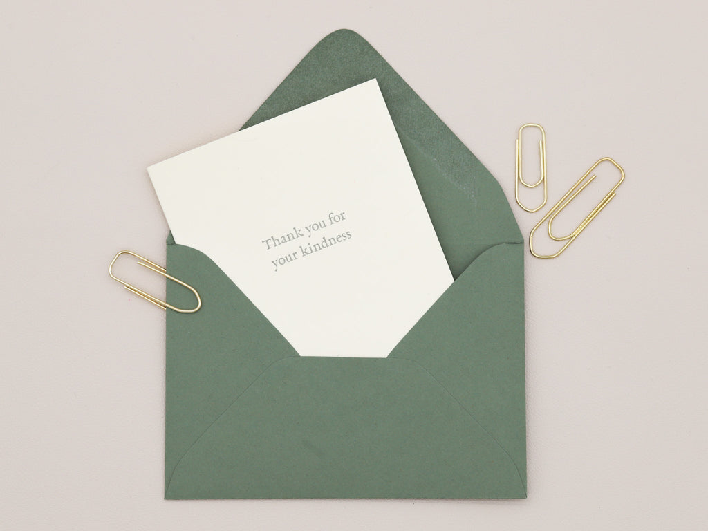 Thank You for Your Kindness Greeting Card