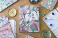 Goods for the Study Carnelian Marble B6 Hardcover Journal