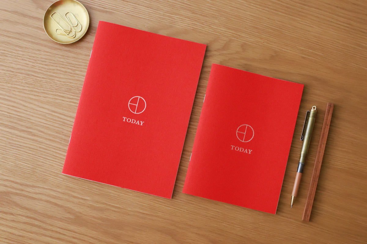 Vermillion Cloth Saddle Stitch Planner